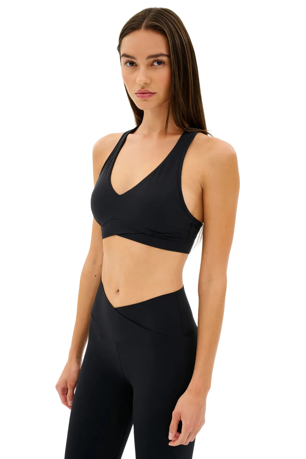 Organic activewear Plus Size Mia Rigor Bra, Black