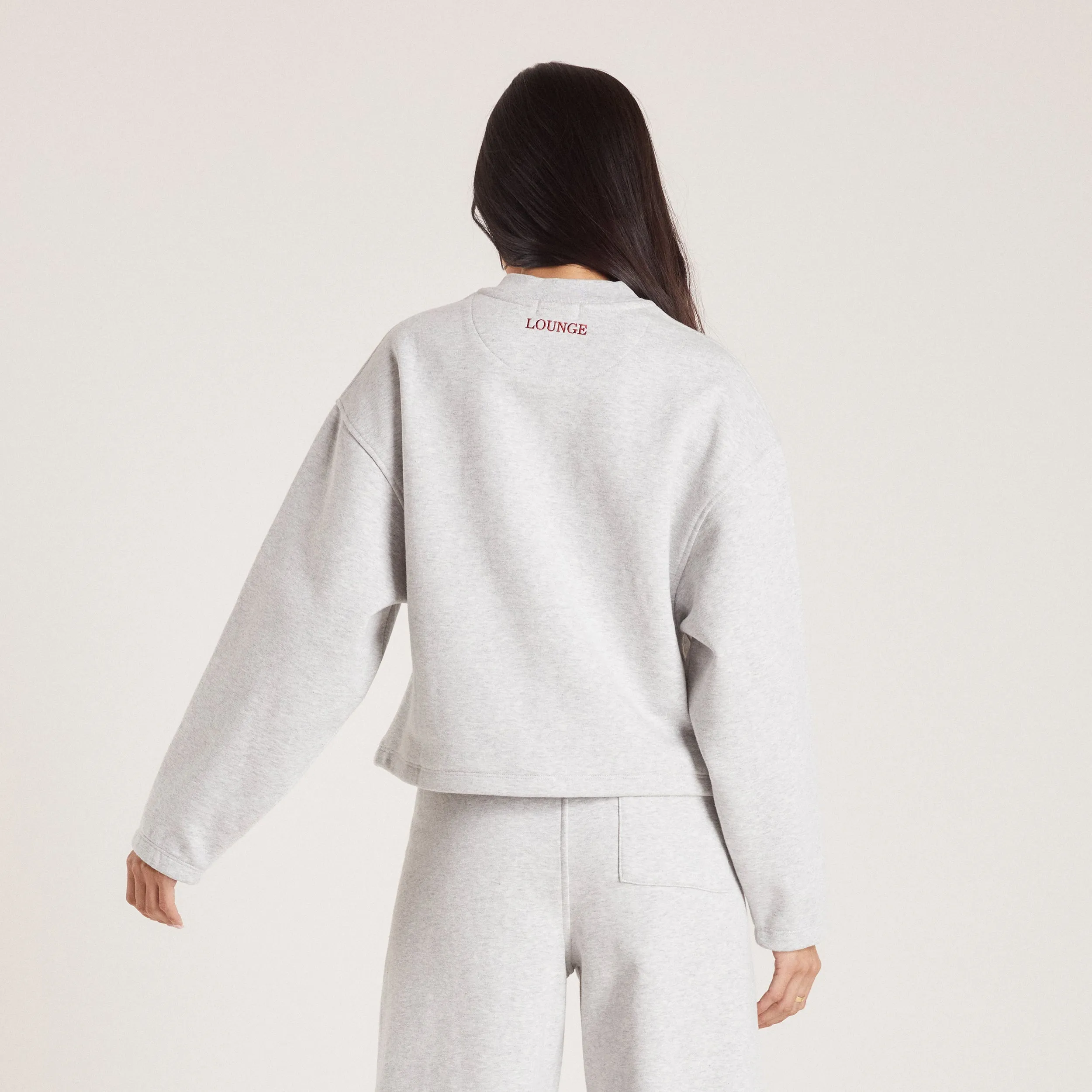 product chain toughness Quarter Zip Sweater - Grey Marl