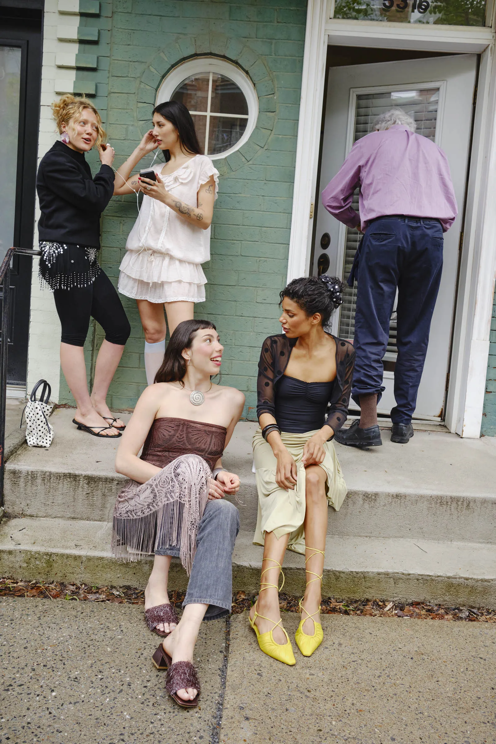 Casual Day Heels Rafael Acid Green Pump