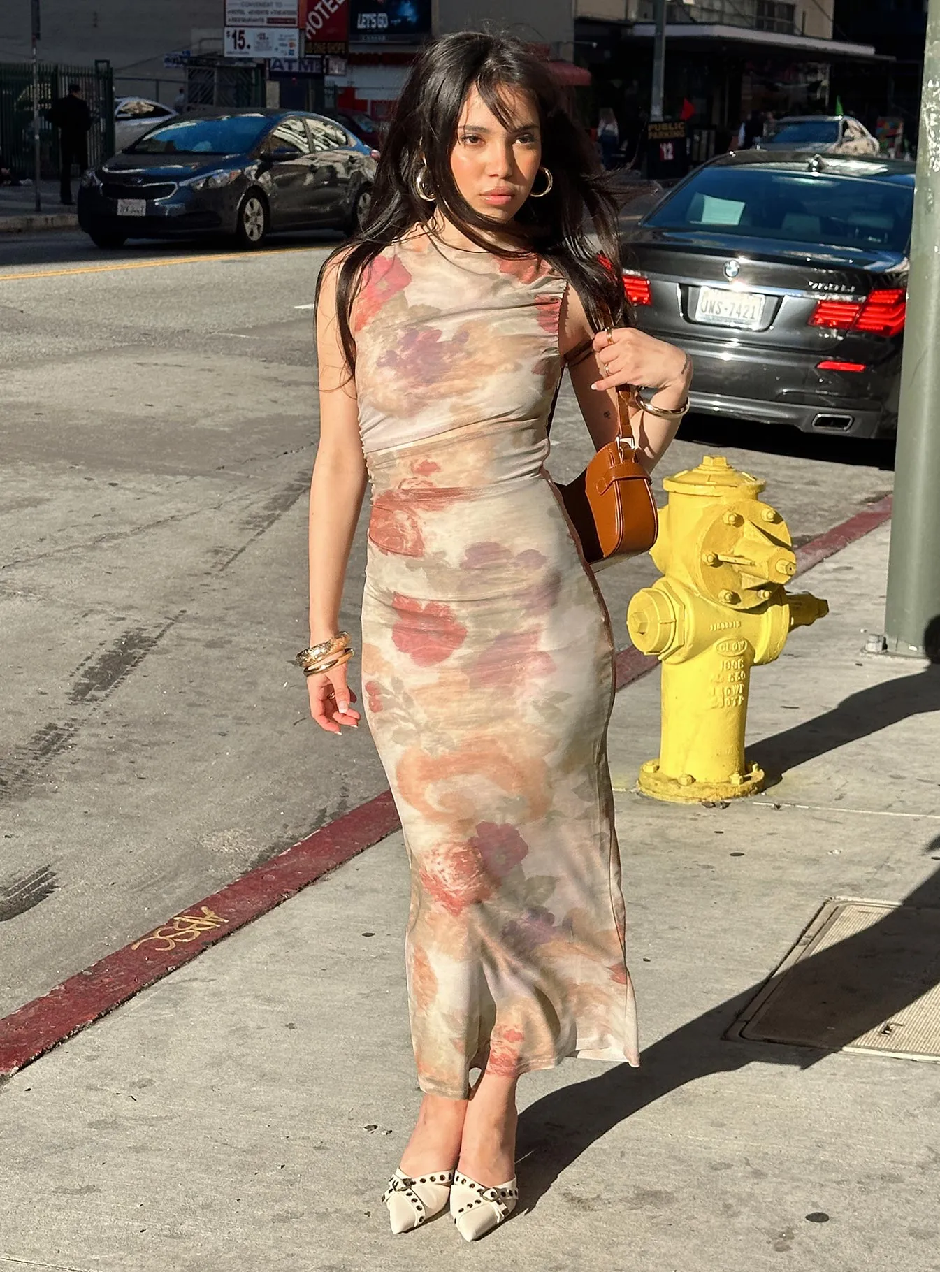 Elastic Fit Raminta Maxi Dress Multi