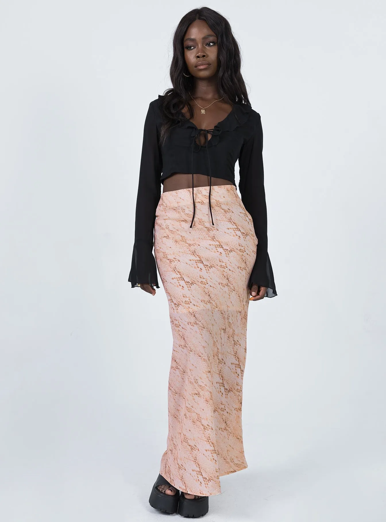 Rayna Maxi Skirt Snake Custom made Quick Fit