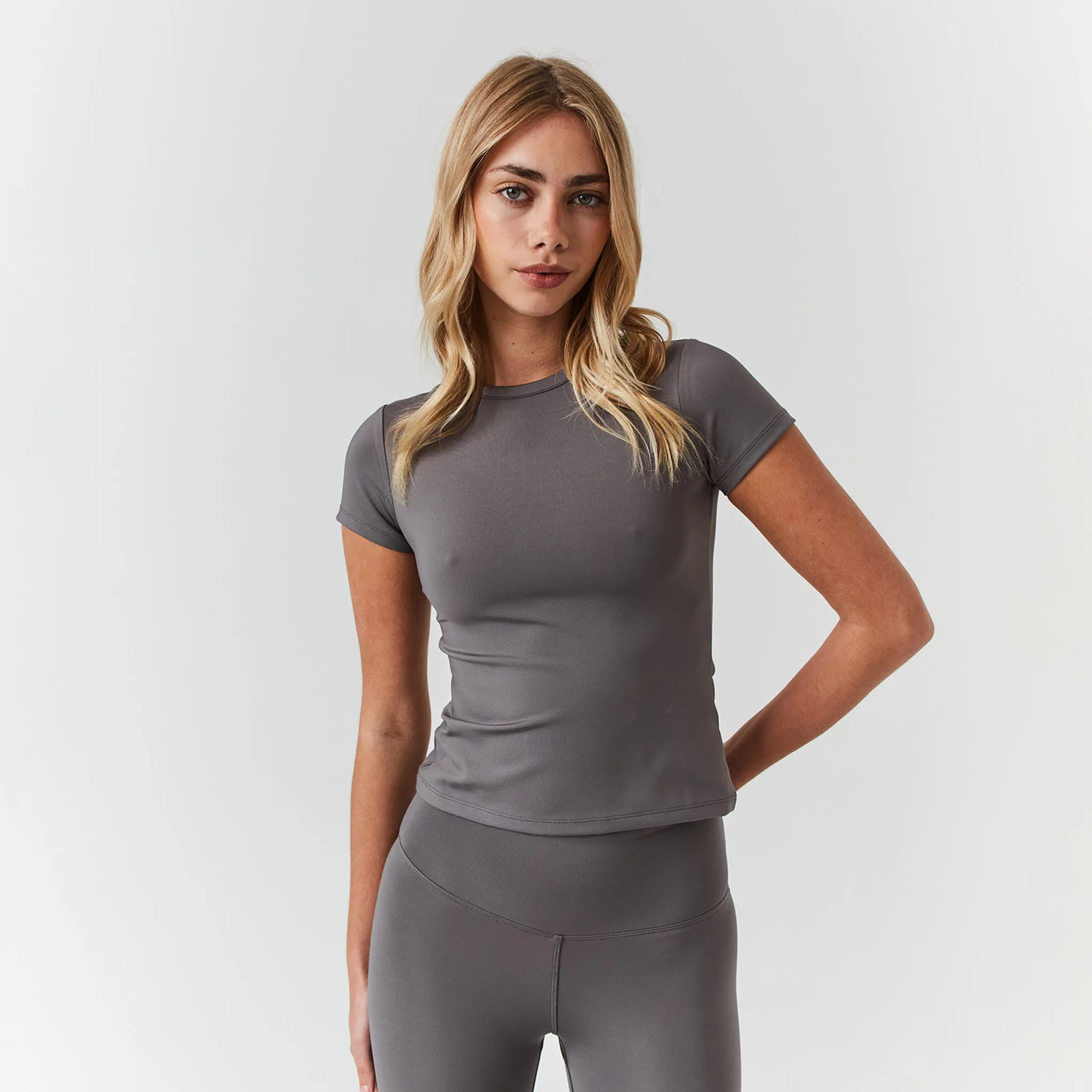 Second Skin Crop Top | Grey Star Fit athletic shoes