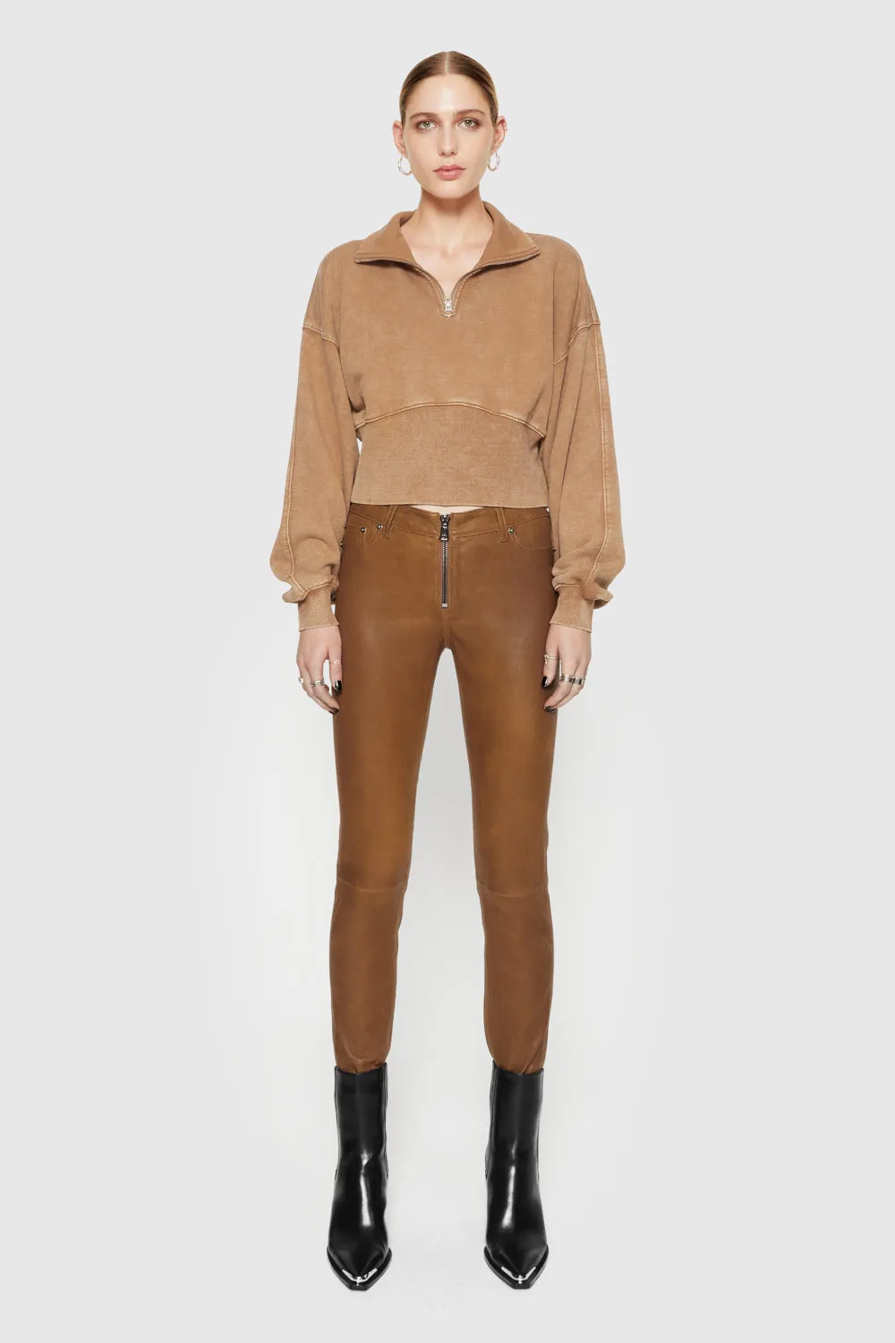 Ziggy Leather Pant Work Wear Focus Fit