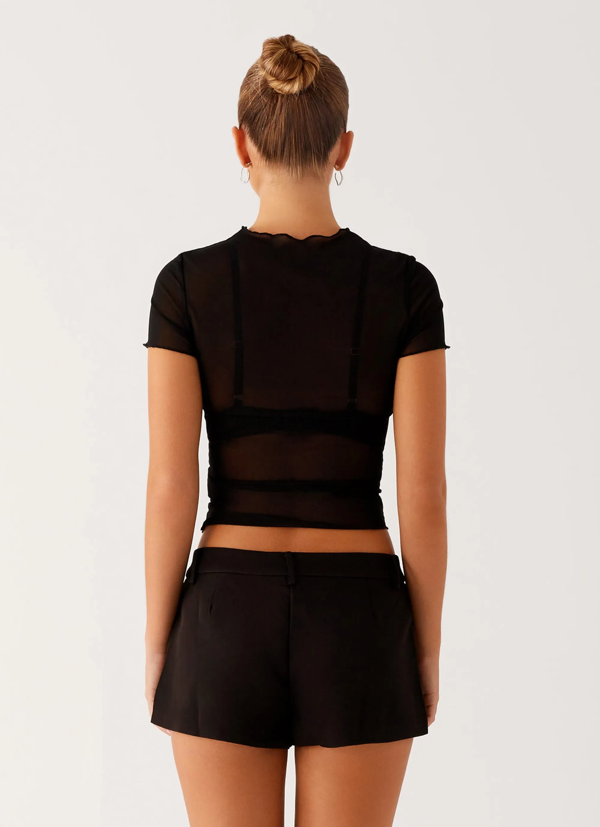 Dalton Mesh T-Shirt - Black Quick-Dry Fabric