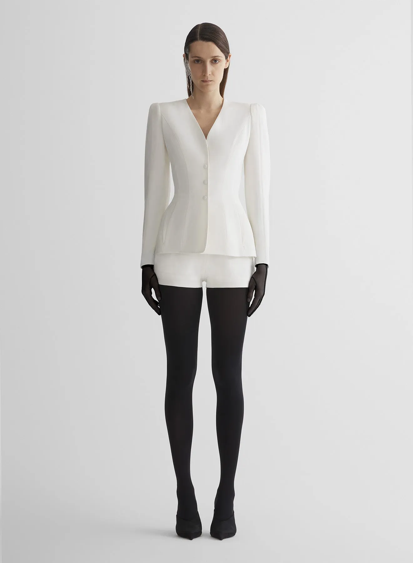 Lightweight Packability re/edit lingerie white jacket