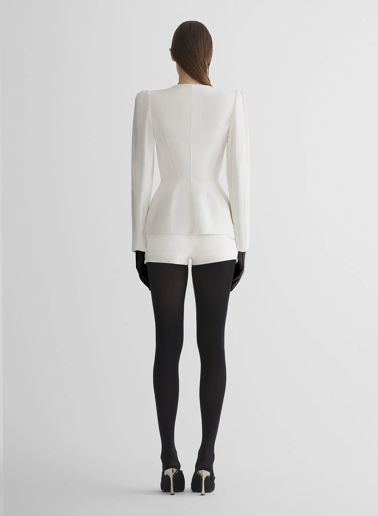 re/edit lingerie white jacket SoftshellTexture