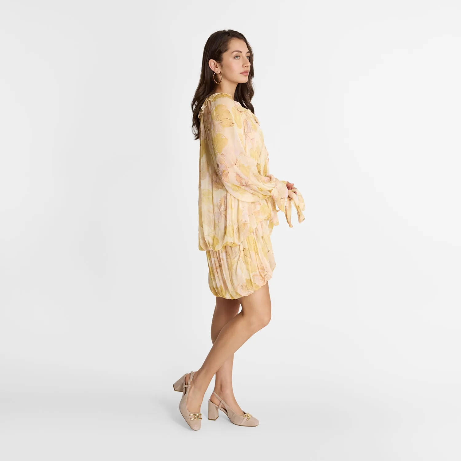 Bridal Flats and Heels Elastic laces Jamie Slingback Heel | Dirty Blush Suede