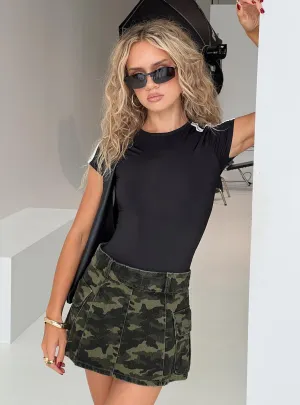 Remington Skort Green Camo Modest Wear Ombre effect