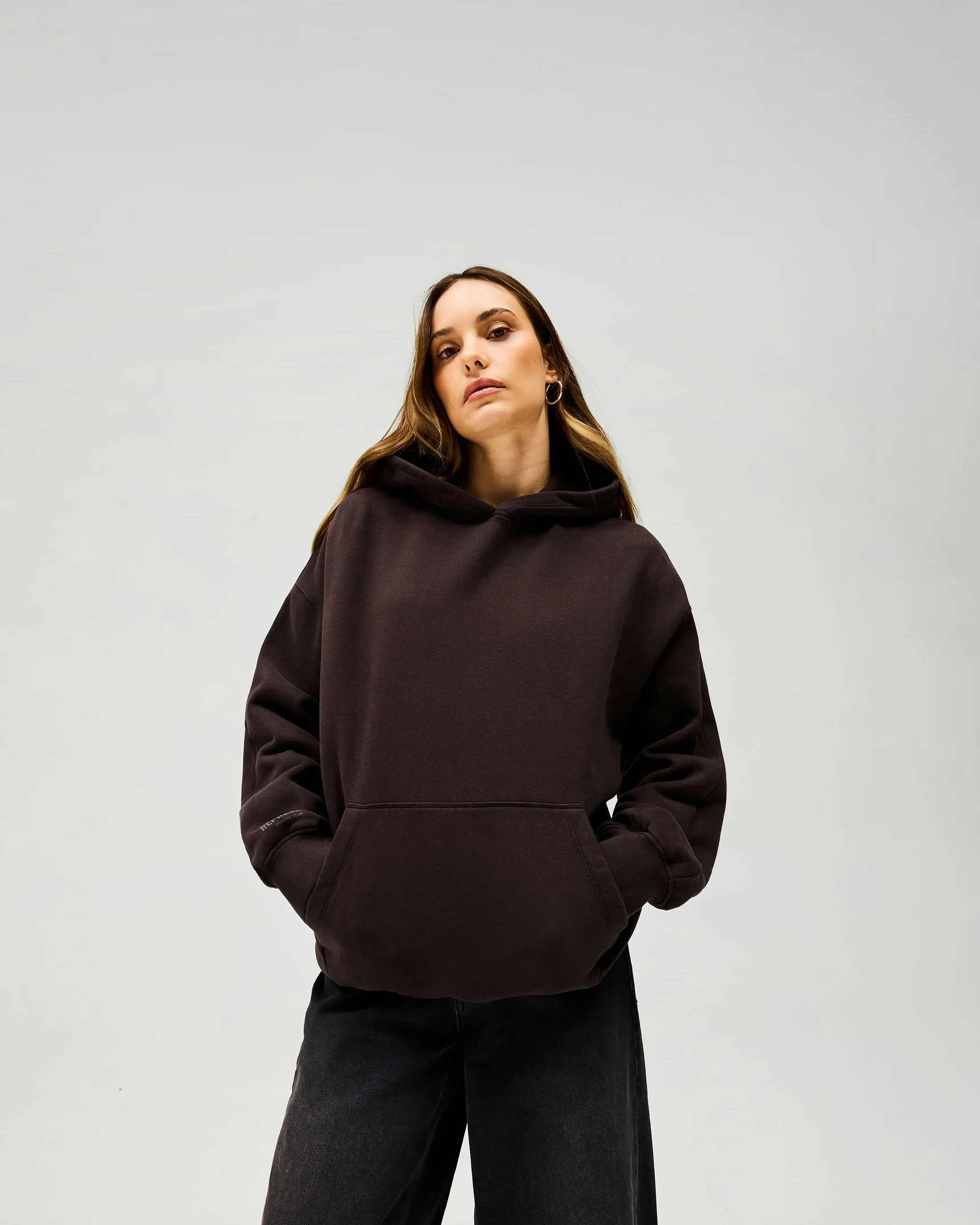 Owners Club Boyfriend Hoodie - Black Coffee Bar Hopping