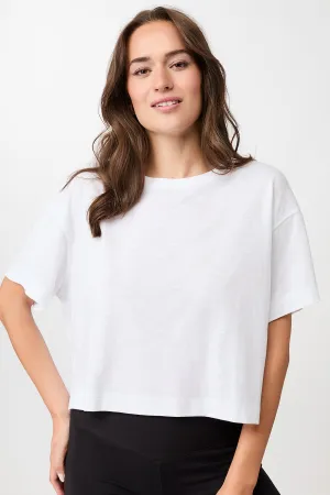 LightweightBlend Chic Wearable Boxy Tee - White