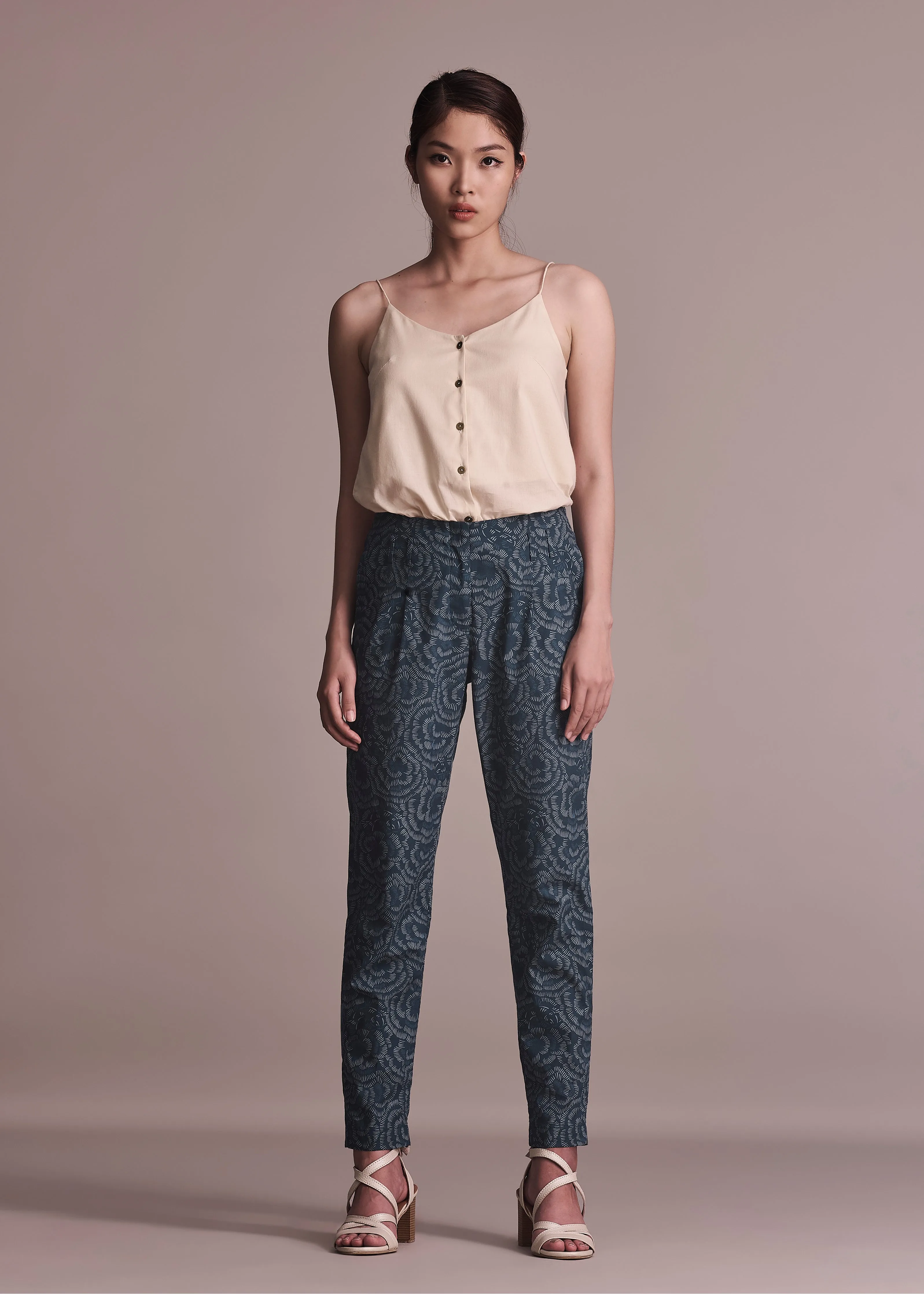 Seasonless wear Breathable Wear Fit NEROLI - PEONY KOI BLUE