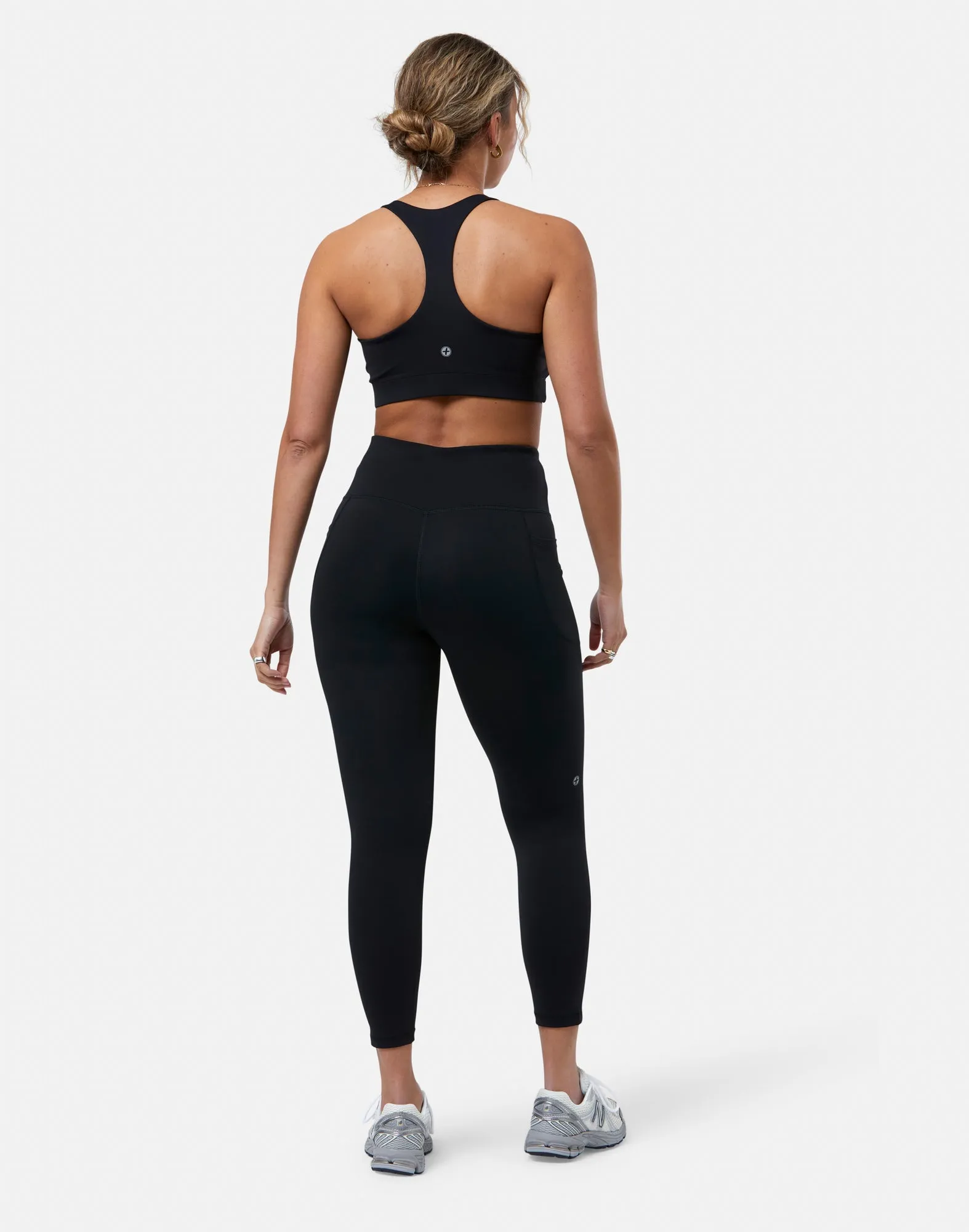 Reflective accents Evening Glow Relentless Bra in Black