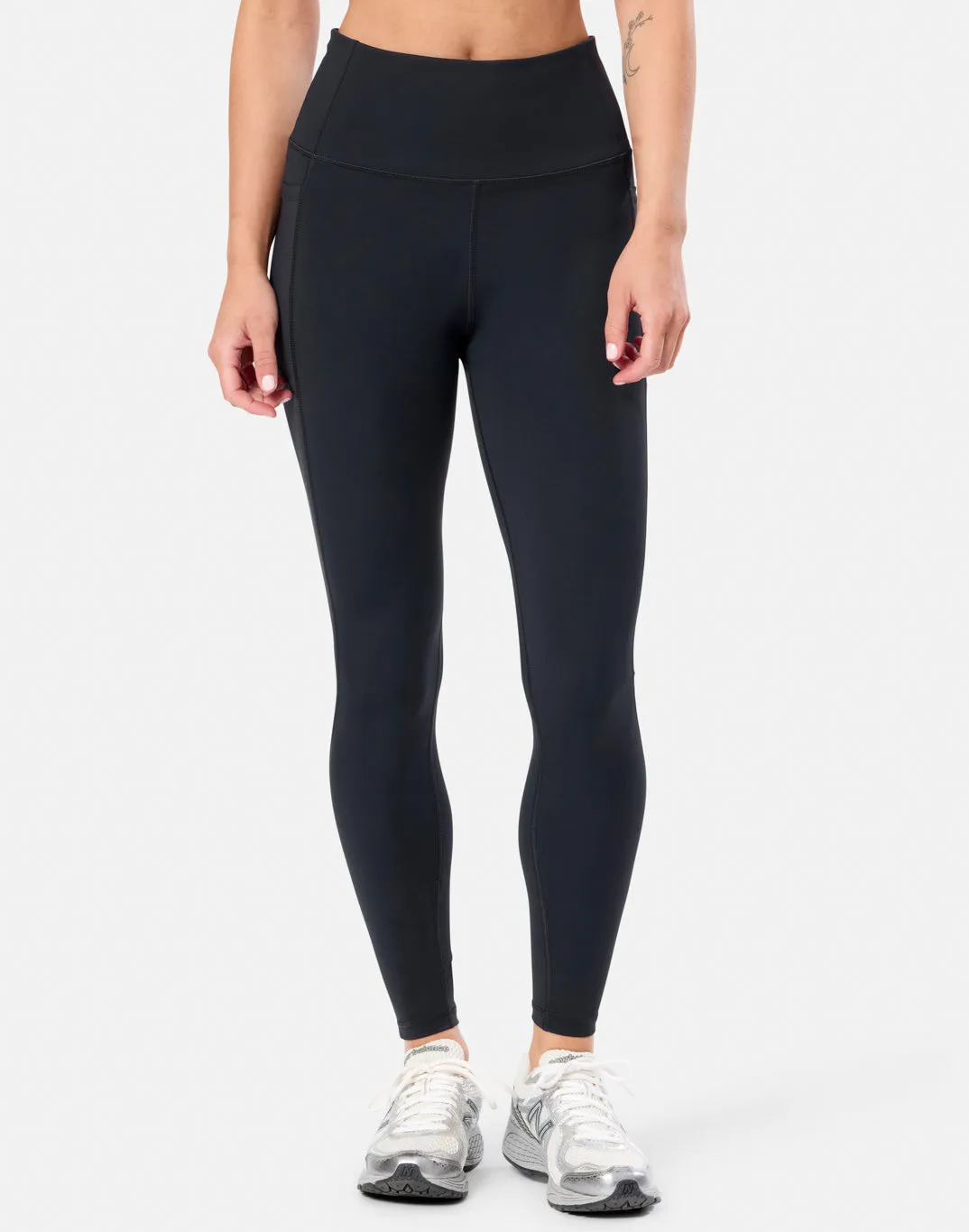 Relentless Full Length Legging in Black HighElasticity Fiber Transitional Fashion
