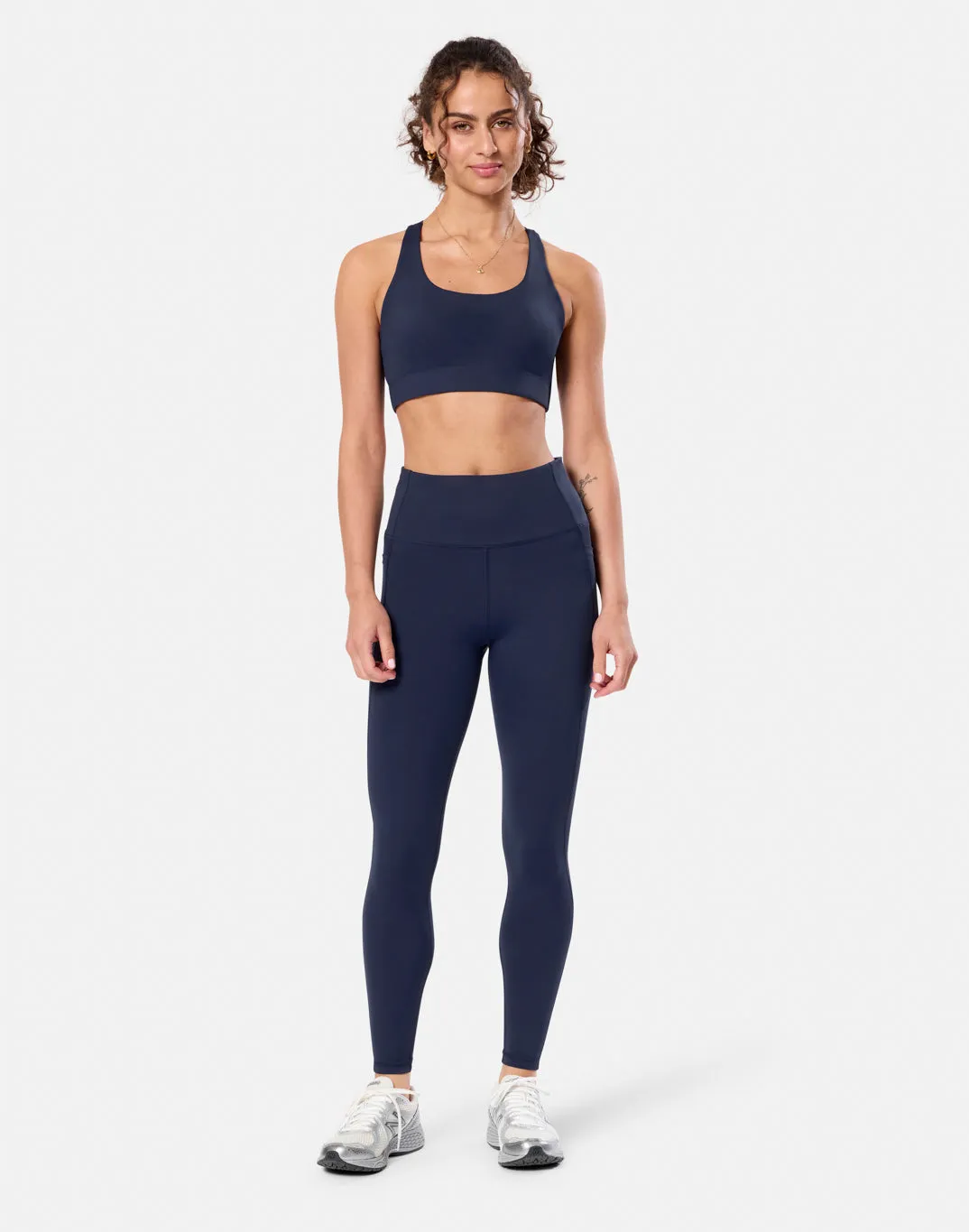 Relentless Full Length Legging in Twilight Navy Sequin Glow