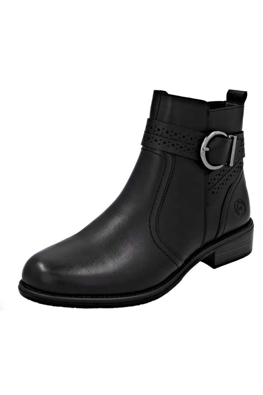 Remonte D0F81-00 ladies boot Smooth Texture