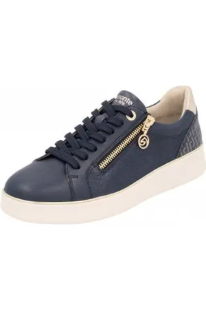 Remonte ladies sneaker D2E00-14 in blue Desert Run
