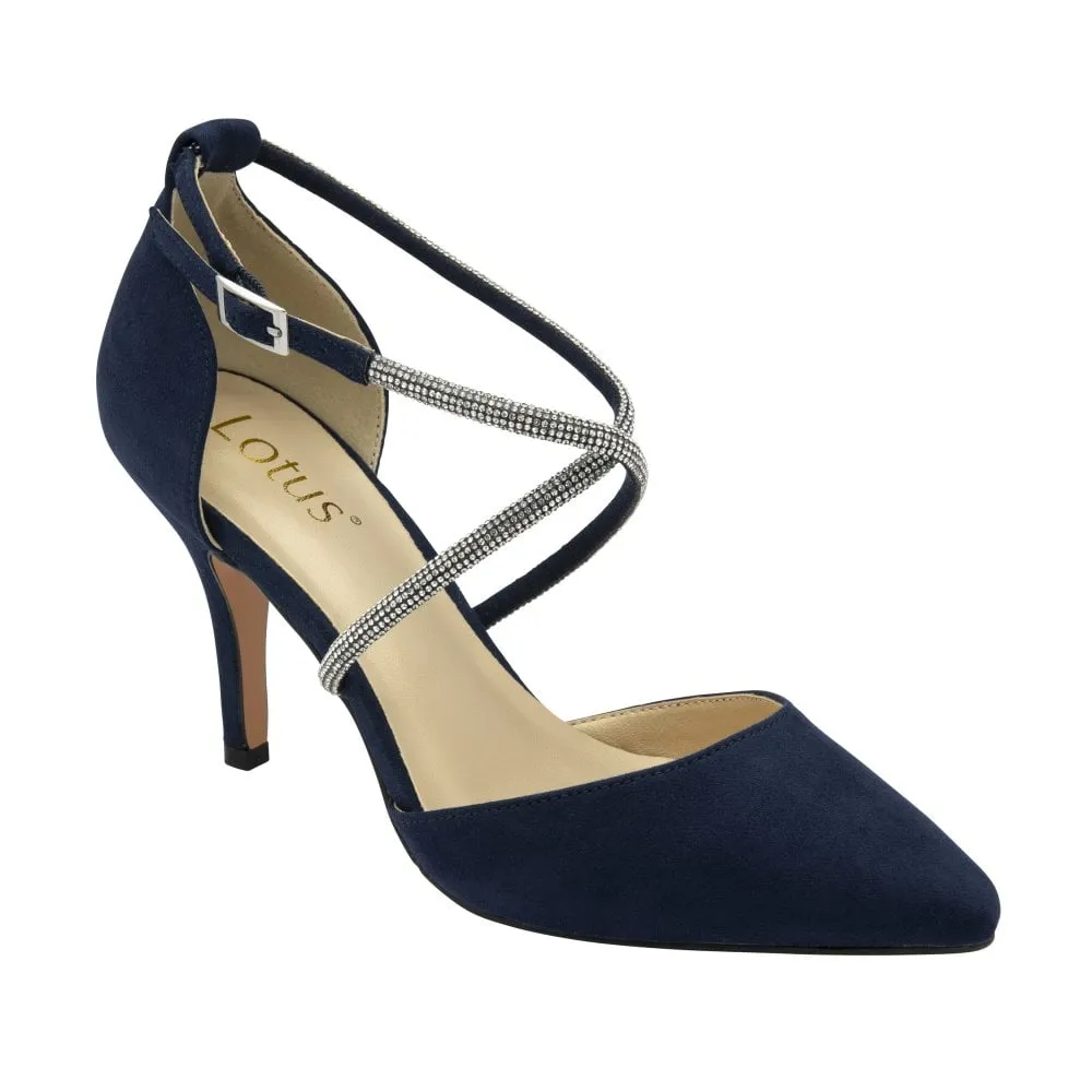 Power Piece Lotus Womens Shoe Elissa Navy