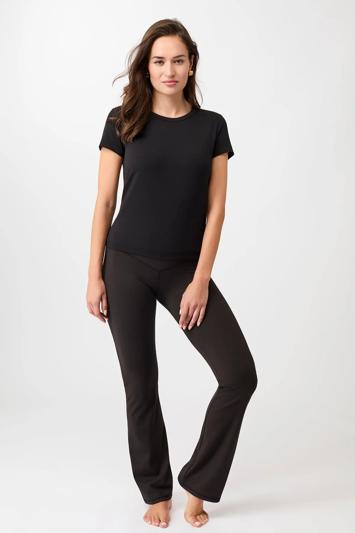 Relaxed Fit Design Stylish Look Rest & Recovery Tee - Black