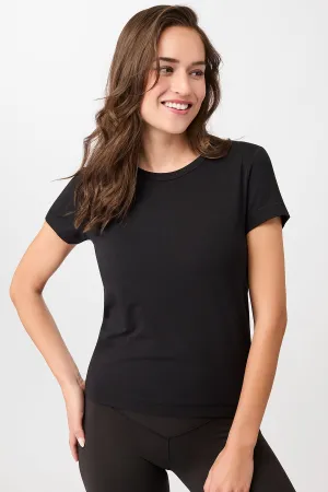 Rest & Recovery Tee - Black Soft Touch Performance Layer