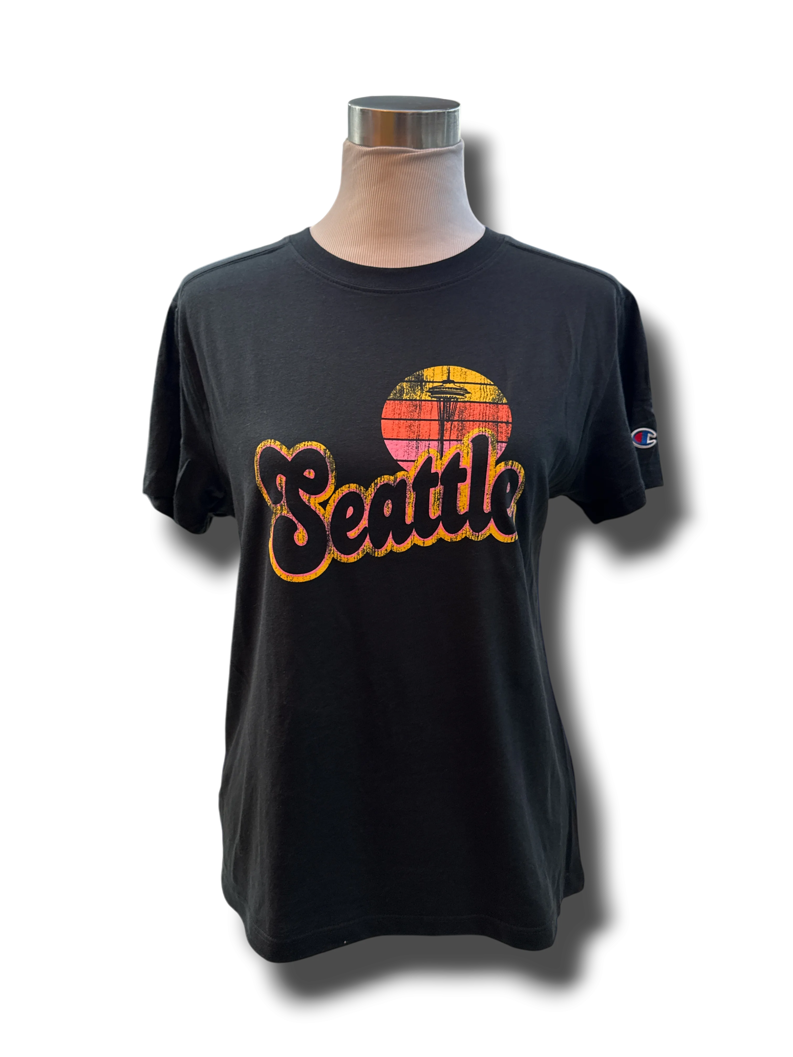 All-Season Comfort Wear TemperatureControl Fabric Retro Seattle Sun Tee