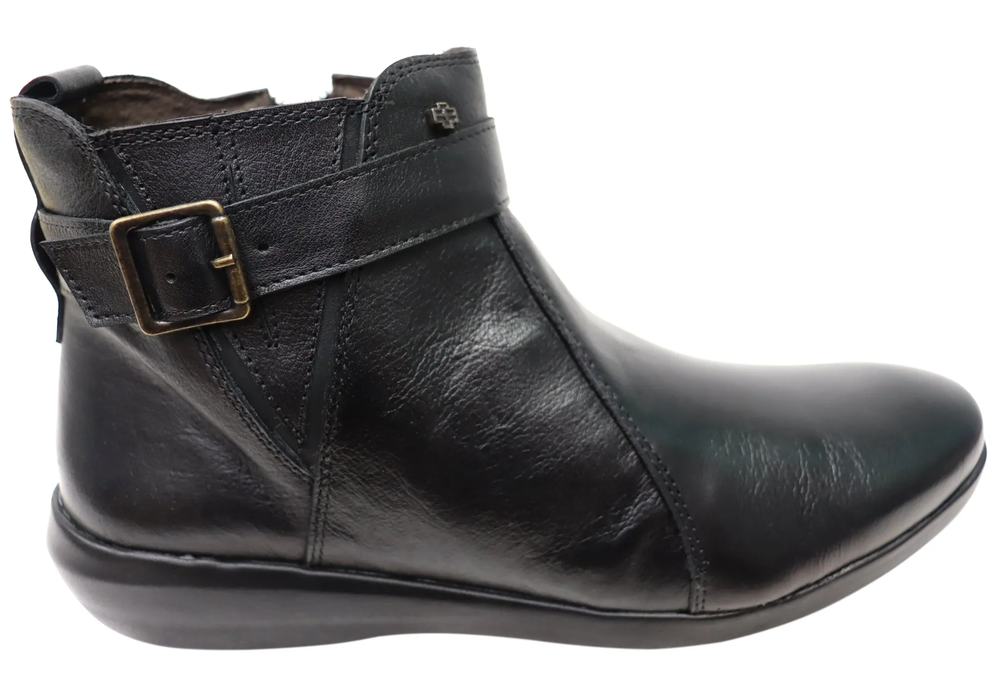 Perlatto Tess Womens Comfortable Leather Ankle Boots Made In Brazil Waterproof Trail Runner Artisan Market