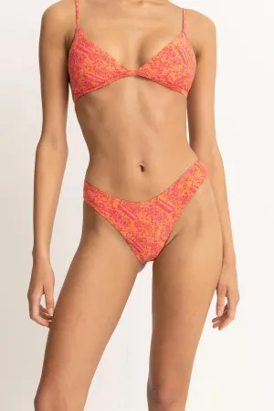 Rhythm Womens Bikini Bottoms Adia Paisley Reversible Holiday Two Tone Coloration Casual Elegance