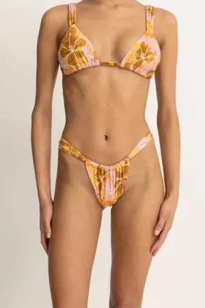 Matte-Appearance Sustainable Dye Process Rhythm Womens Bikini Bottoms Mahana Floral Soft Side Itsy