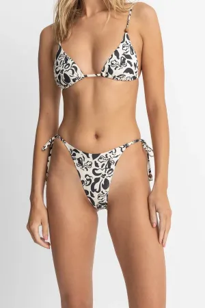 Rhythm Womens Bikini Bottoms Sundance Floral Tie Side Hi Cut tropical print Wave Resistant Structure