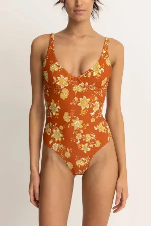 Rhythm Womens Swimsuit Nova Paisley Underwire One Piece Outdoor attire