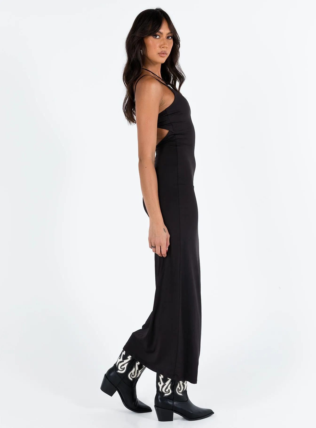 Riana Maxi Dress Black Fashion Forward