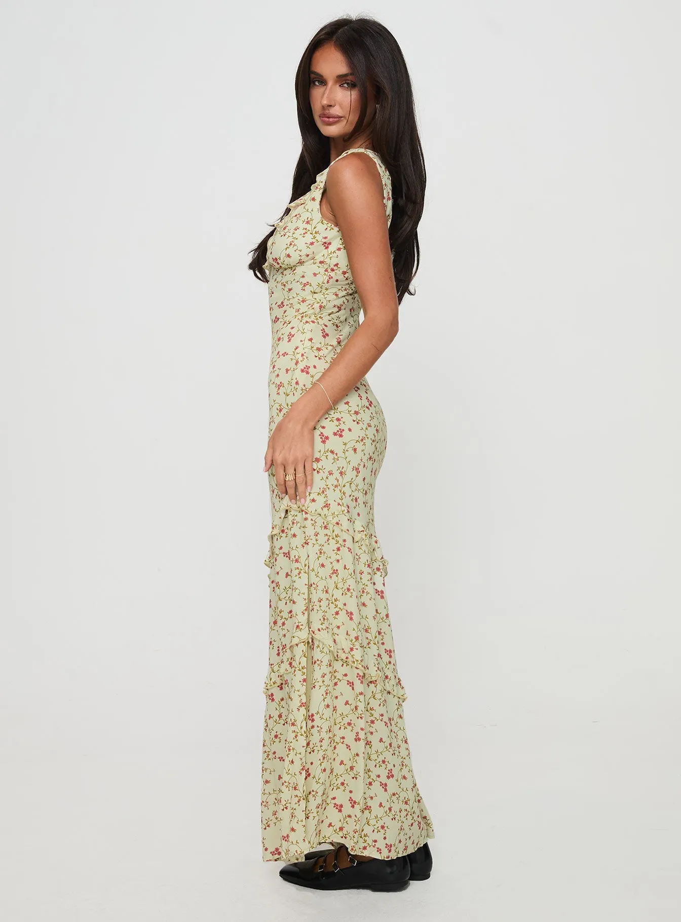 Trendy Appearance Elegant Touch Ridgewood Maxi Dress Beige Floral