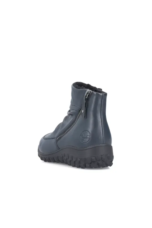 Rieker Ladies Boots 59585-14 in Blue reinforced sole