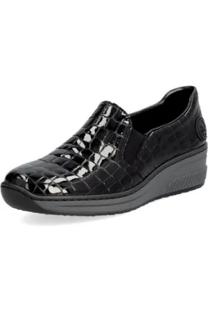 Rieker Ladies Shoes 48752-00 black School Day