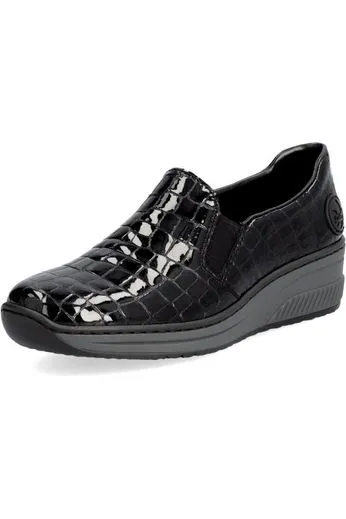 Quick Dry Fabric Technology Rieker Ladies Shoes 48752-00 black
