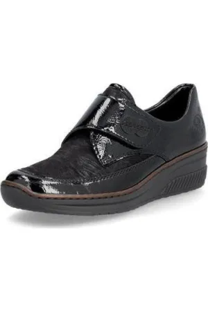 Rieker Ladies Shoes 487C0-00 Black Soft Material