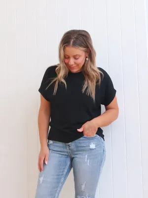 Pilling Resistant Finish Riley Tee - Black