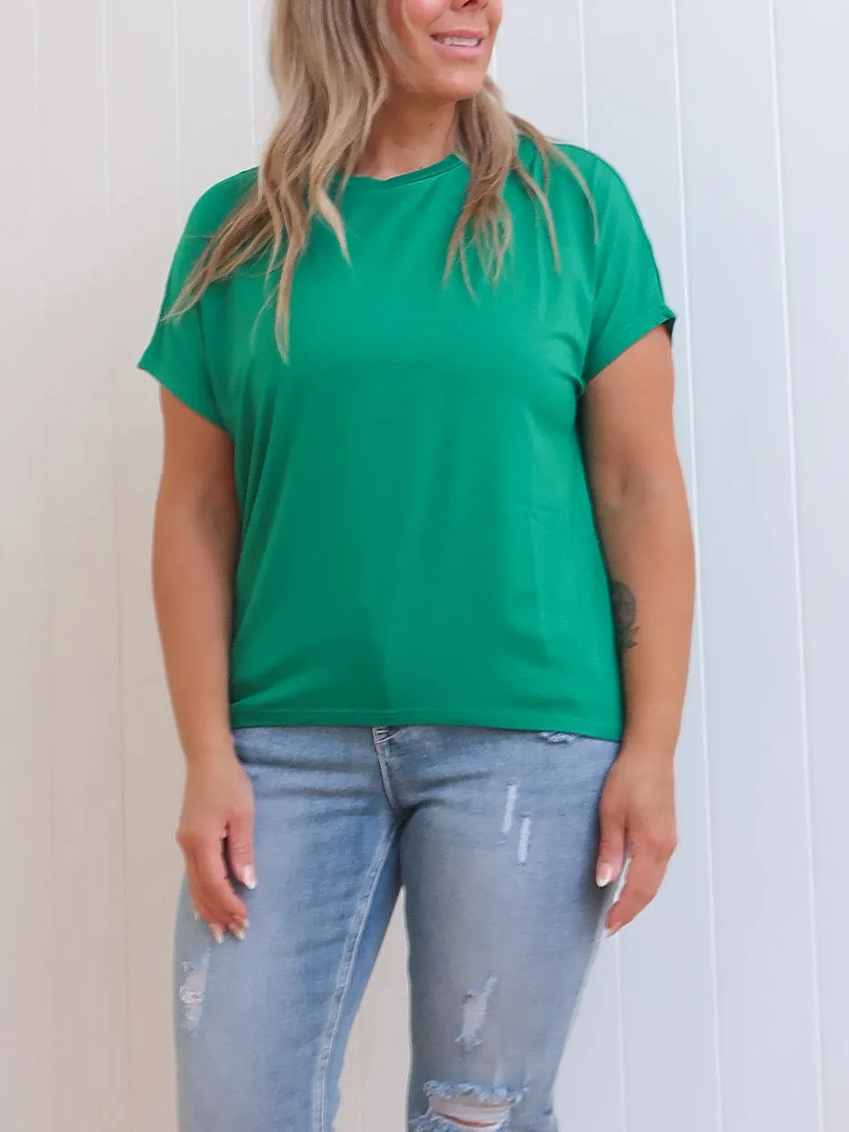 Riley Tee - Jade Weekend Outfit AntiBacterialTreatment