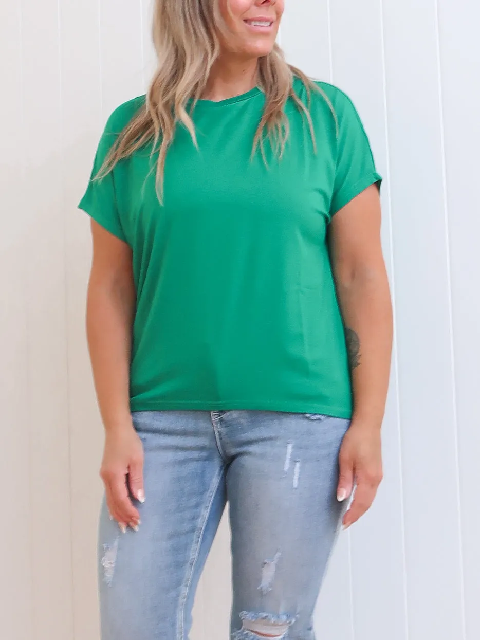 Trendy Top Active Wear Riley Tee - Jade