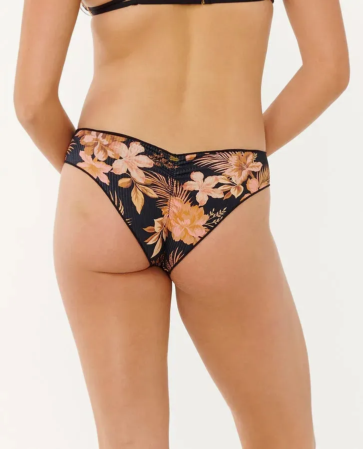 Playful Vibes Glossy Finish Rip Curl Womens Bikini Bottoms Desert Dreams Cheeky Coverage Hipster