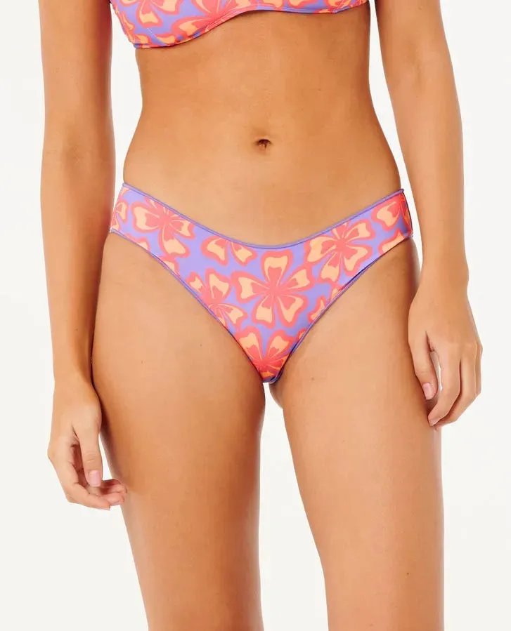 Rip Curl Womens Bikini Bottoms Neon Isles Cheeky Hipster Minimalist-Design Boho-Chic