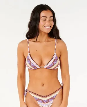 Rip Curl Womens Bikini Top Amare Sliding Triangle Foam Free Padding