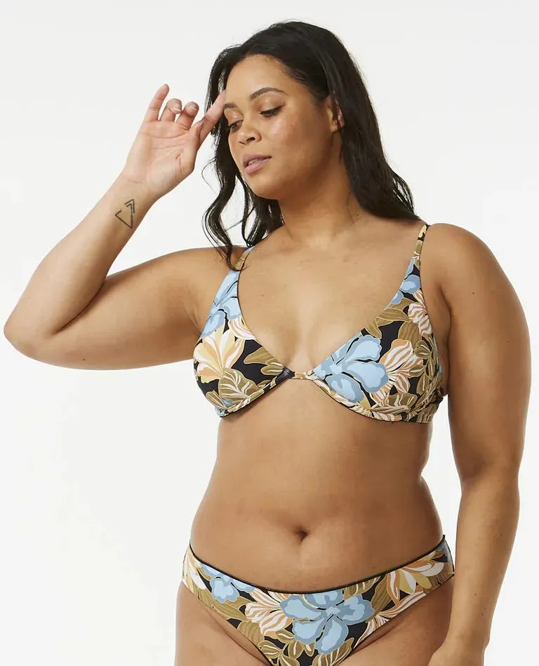 Rip Curl Womens Bikini Top Follow The Sun Bralette Shape-Retention
