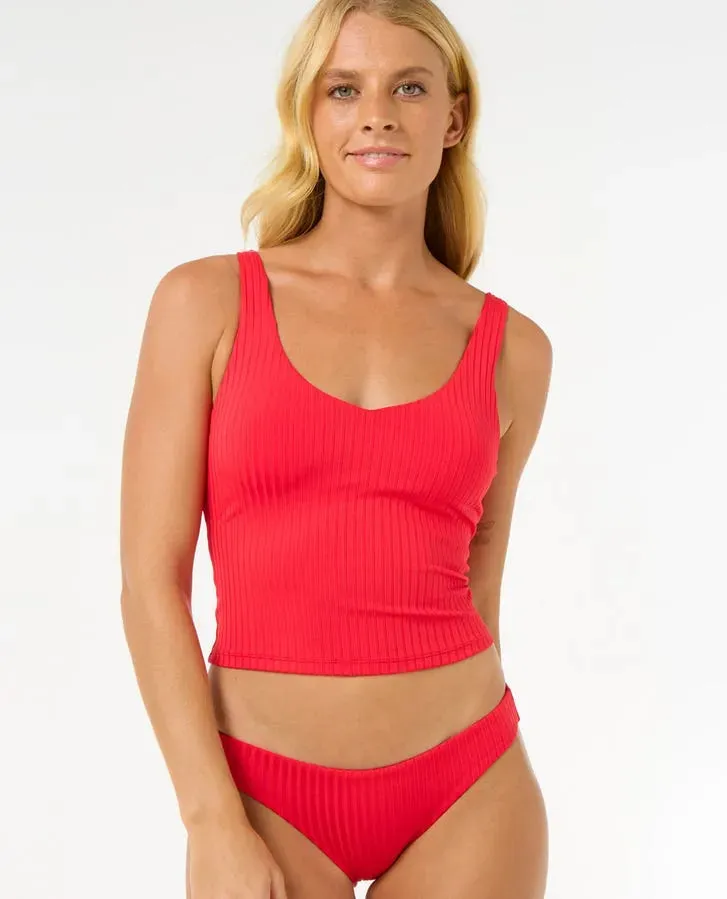 Anti Abrasion Coating Low Profile Seams Rip Curl Womens Bikini Top Premium Surf Tankini