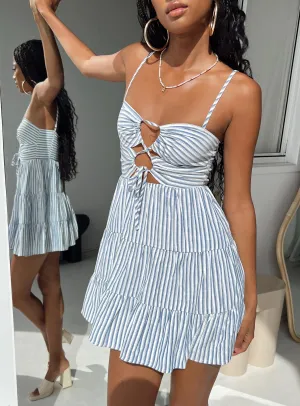 High low hem Smart Vibe Rise Up Mini Dress Navy