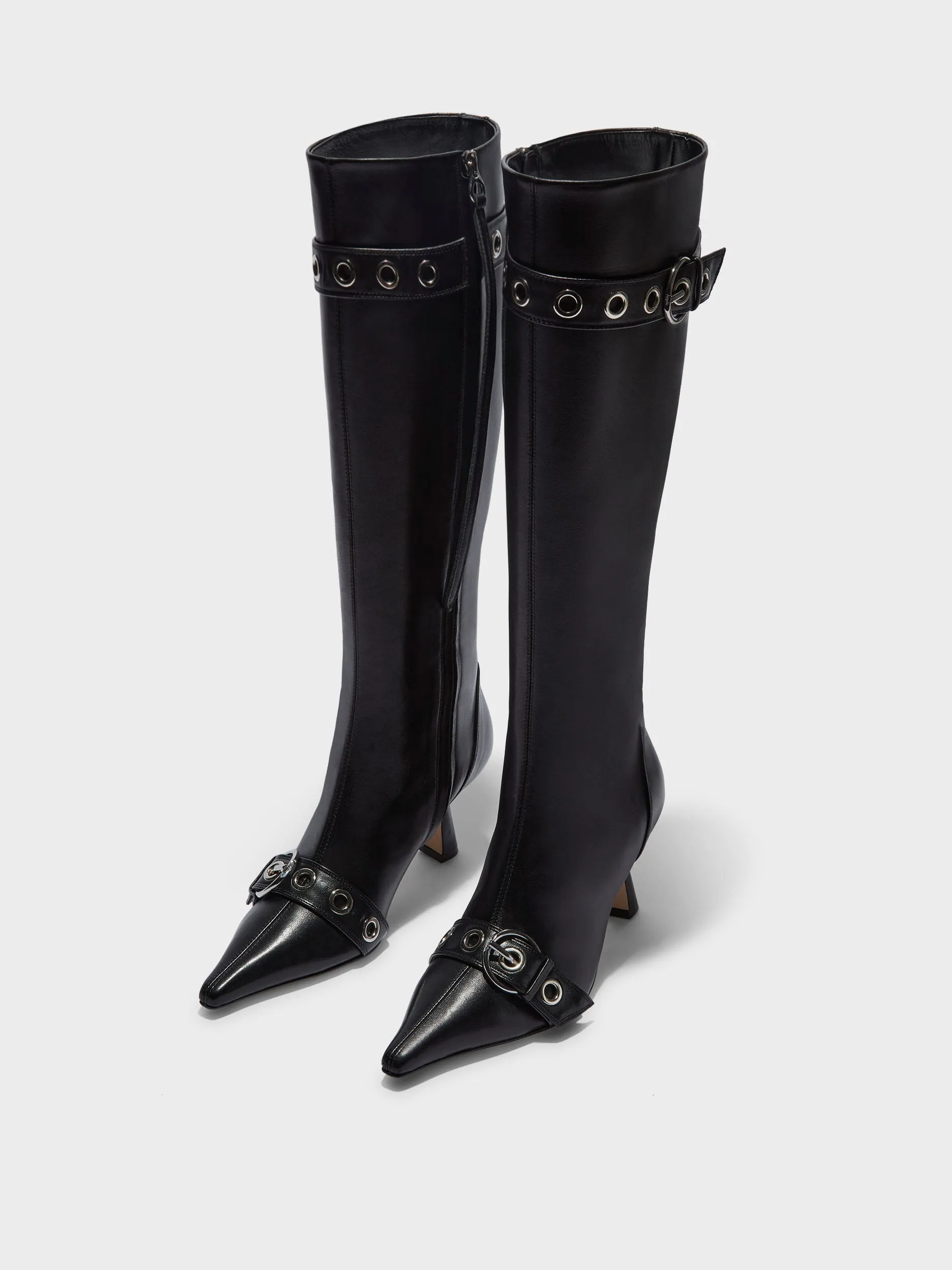 Vivian Eyelet High Boots CushionedSole
