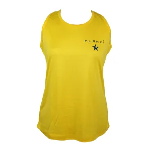 Women's Vest | FLANCI Logo Yellow Yarn Dyed Fabric