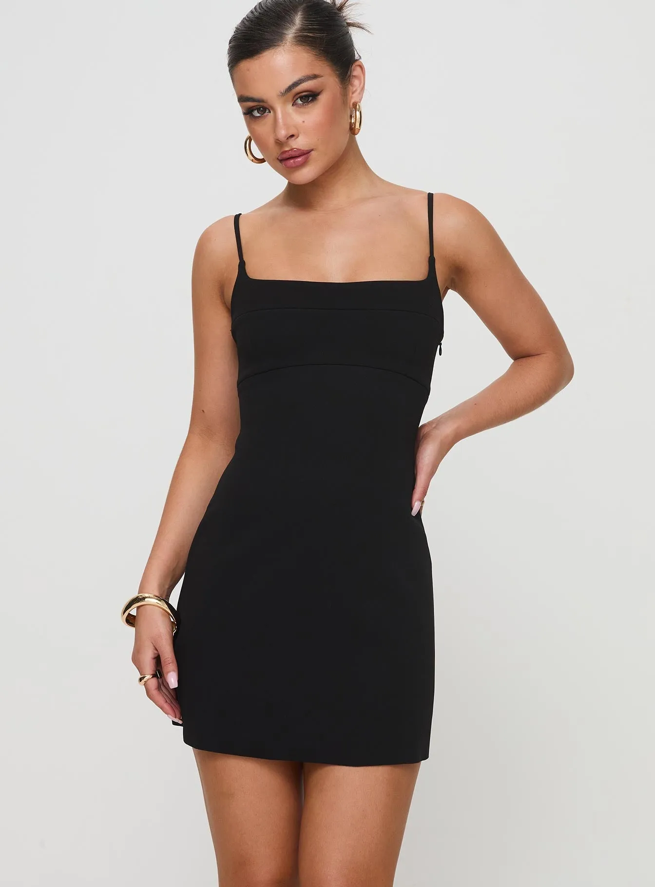 Travel-friendly Rousselet Mini Dress Black