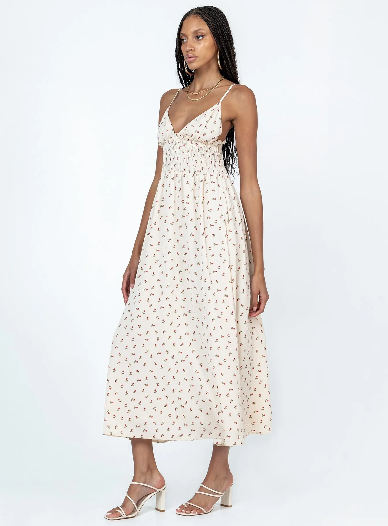 Perfect Proportion Light Wear Roza Maxi Dress Beige