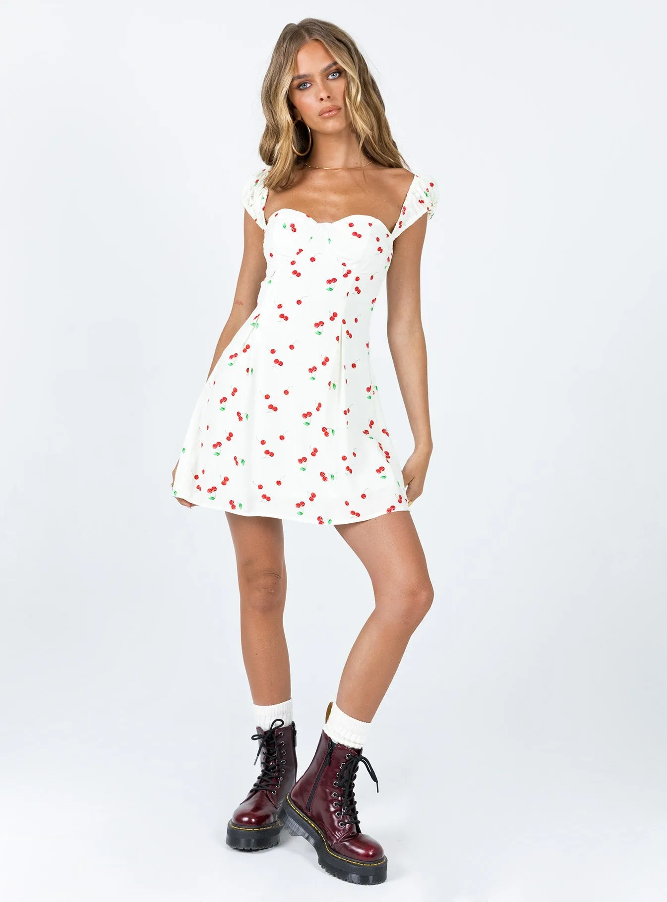 Fall Comfort Rozalia Mini Dress White Multi