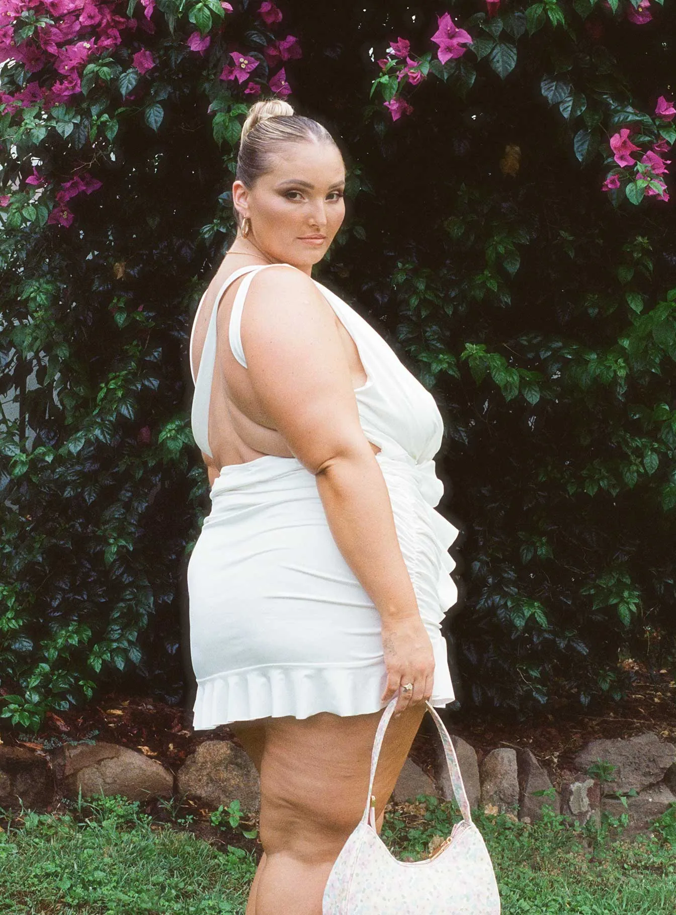 Devotion Mini Dress White Curve Timeless Edge